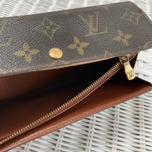 Louis Vuitton Sarah leather wallet. Used condition - Picture 8 of 10